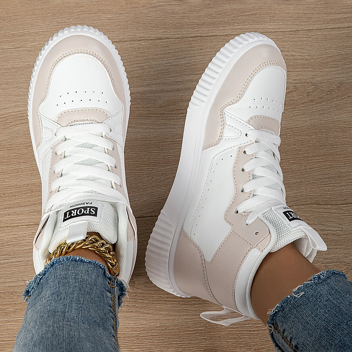 

YRZL Women Sneakers Retro Athletic Casual Shoes Lightweight Non Slip Walking Shoes Gym Training Fashion Sports Shoes for Women