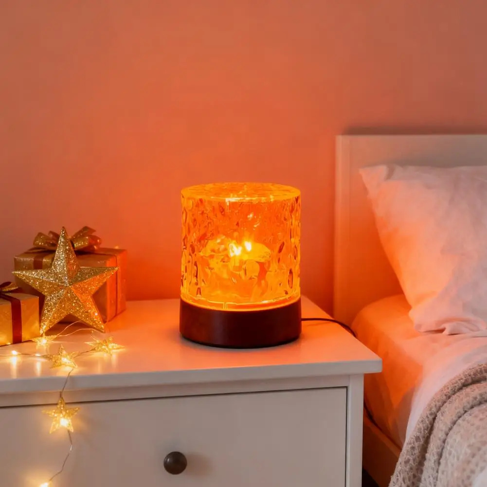 

360 Degree Light Projector Light Projector Ocean Wave Projector Light with 16 Colors 3d Water Ripple Lamp Aurora for Room