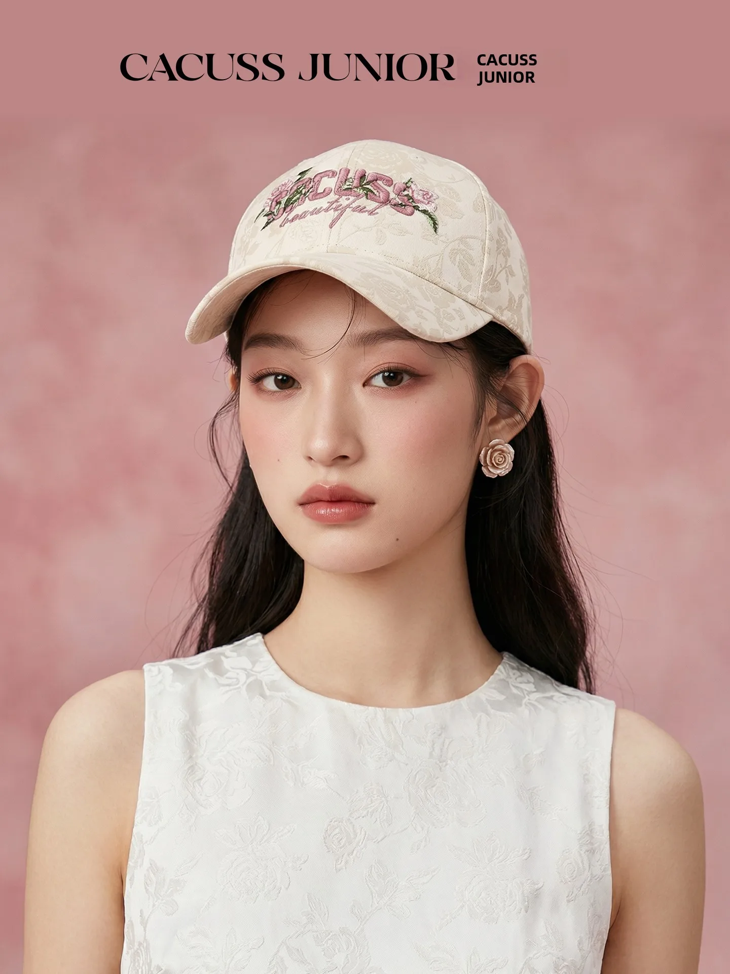 casquette-de-baseball-style-chinois-cacuss-junior-pour-femme-broderie-rose-chapeau-souple-en-coton-reglable-printemps-ete
