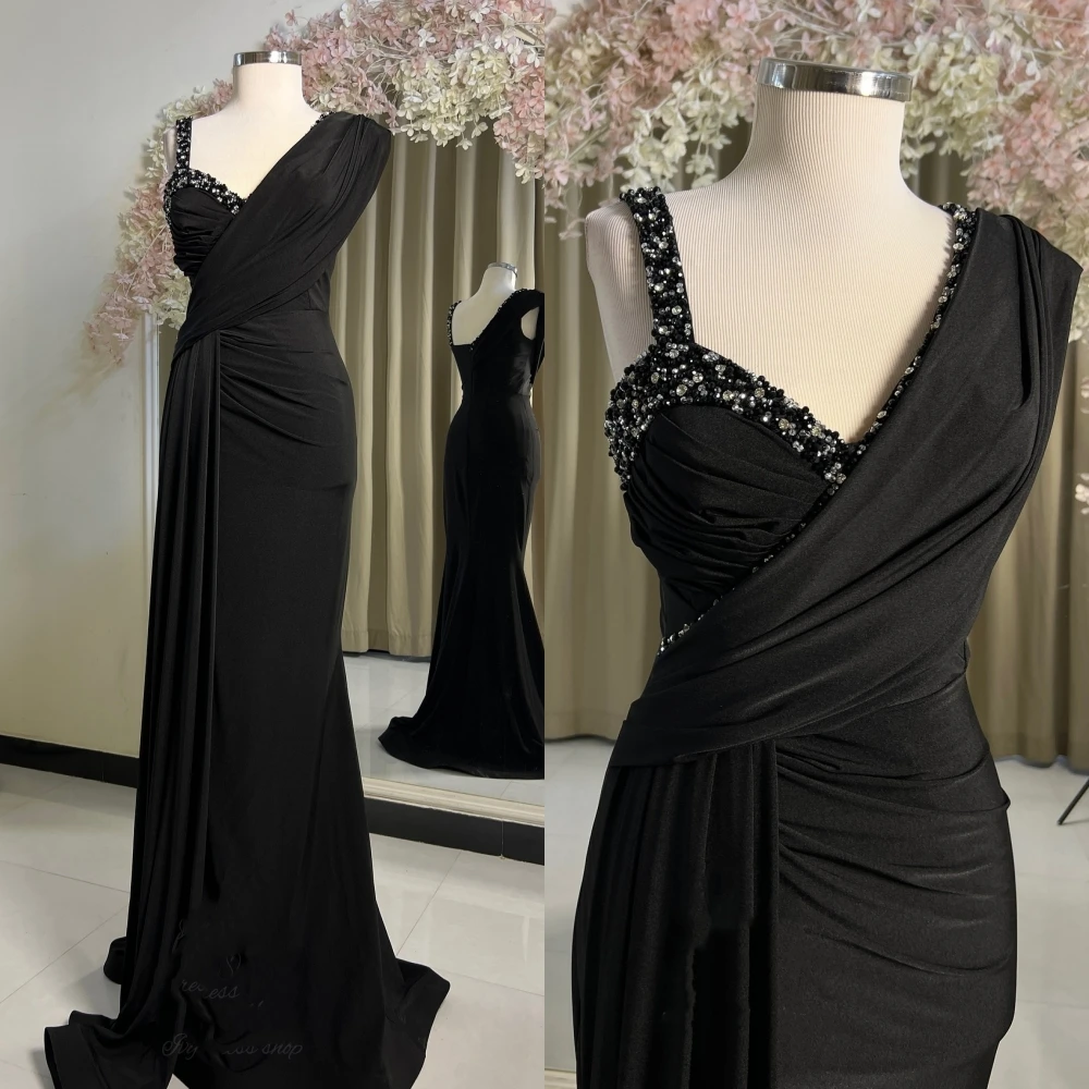 

Mesprit Exquisite V-Neck A-line Beading Sequined Draped Floor-Length Satin Bespoke Occasion Dresses Prom