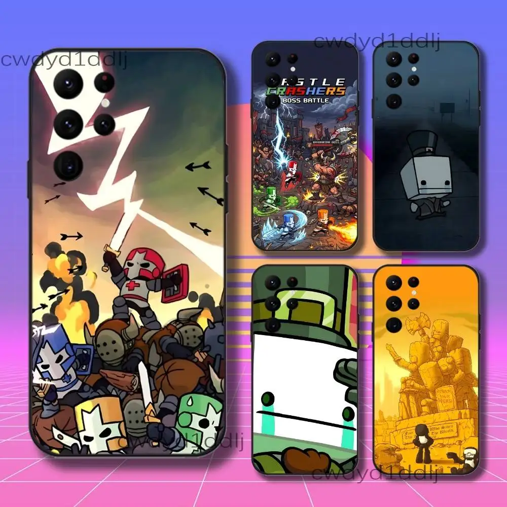 

C-Castle C-Crashers Game Phone Case For Samsung S10,S21,FE,S21 ,S26,S25,S24,S23,Ultra,S9,S22,Plus Black Shockproof TPU