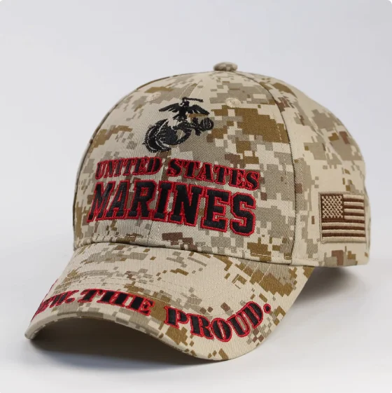 US Marine Corps Camouflage Fan Pure Cotton Baseball Cap