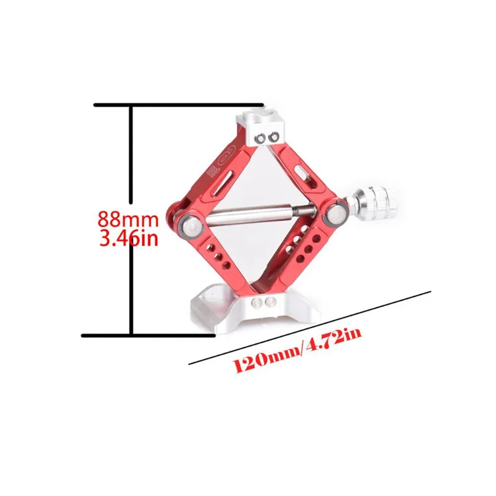 Dźwignik uchwyt samochodowy RC z regulacją wysokości imitacja metalu stojak na gąsienica RC 1/10 oś samochodu SCX10 90046 Traxxas TRX4 D90