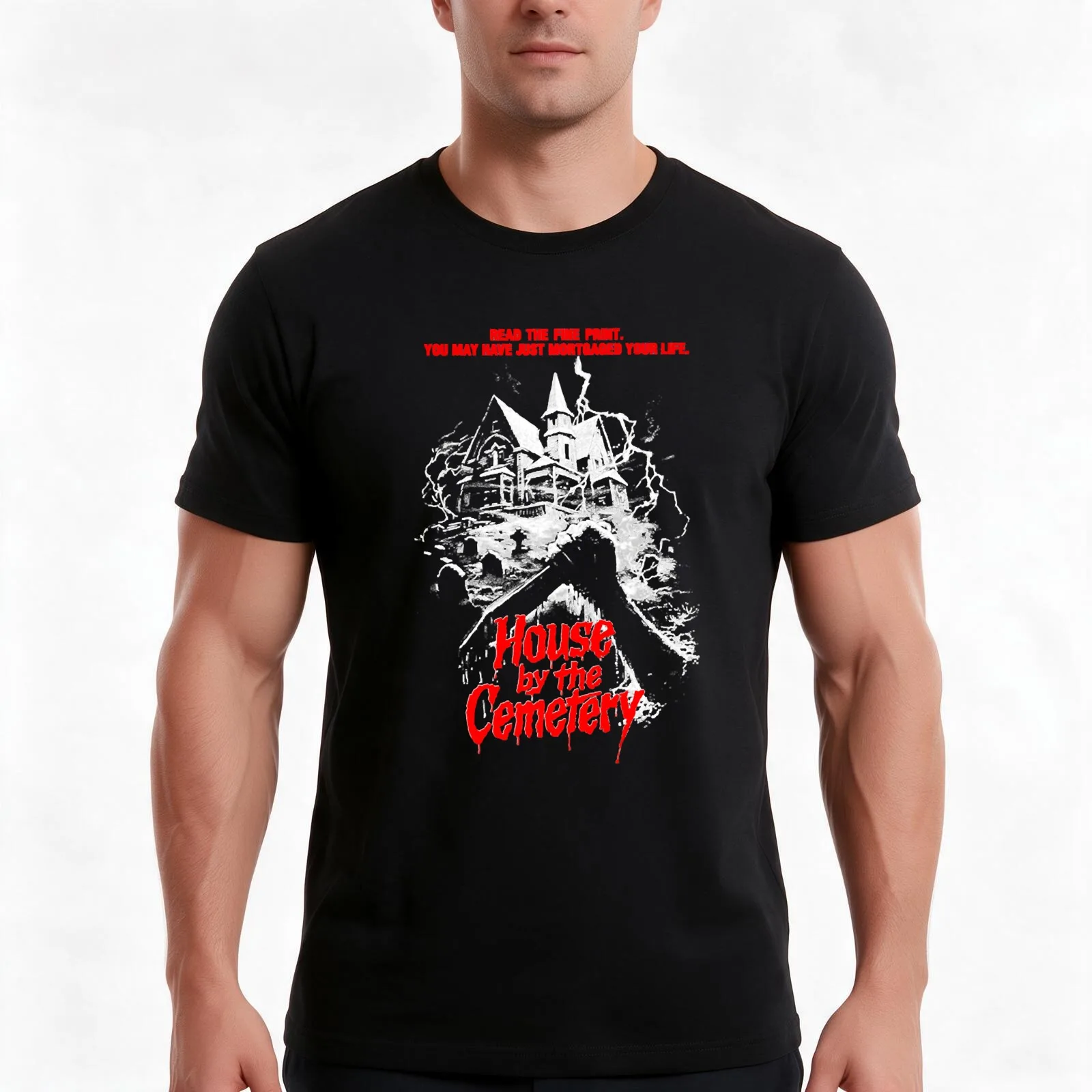 More Then Awesome lucio fulci horror The House by the Cemetery Shirt T-Shirt Summer Casual Cotton Tee Vintage Graphic Print