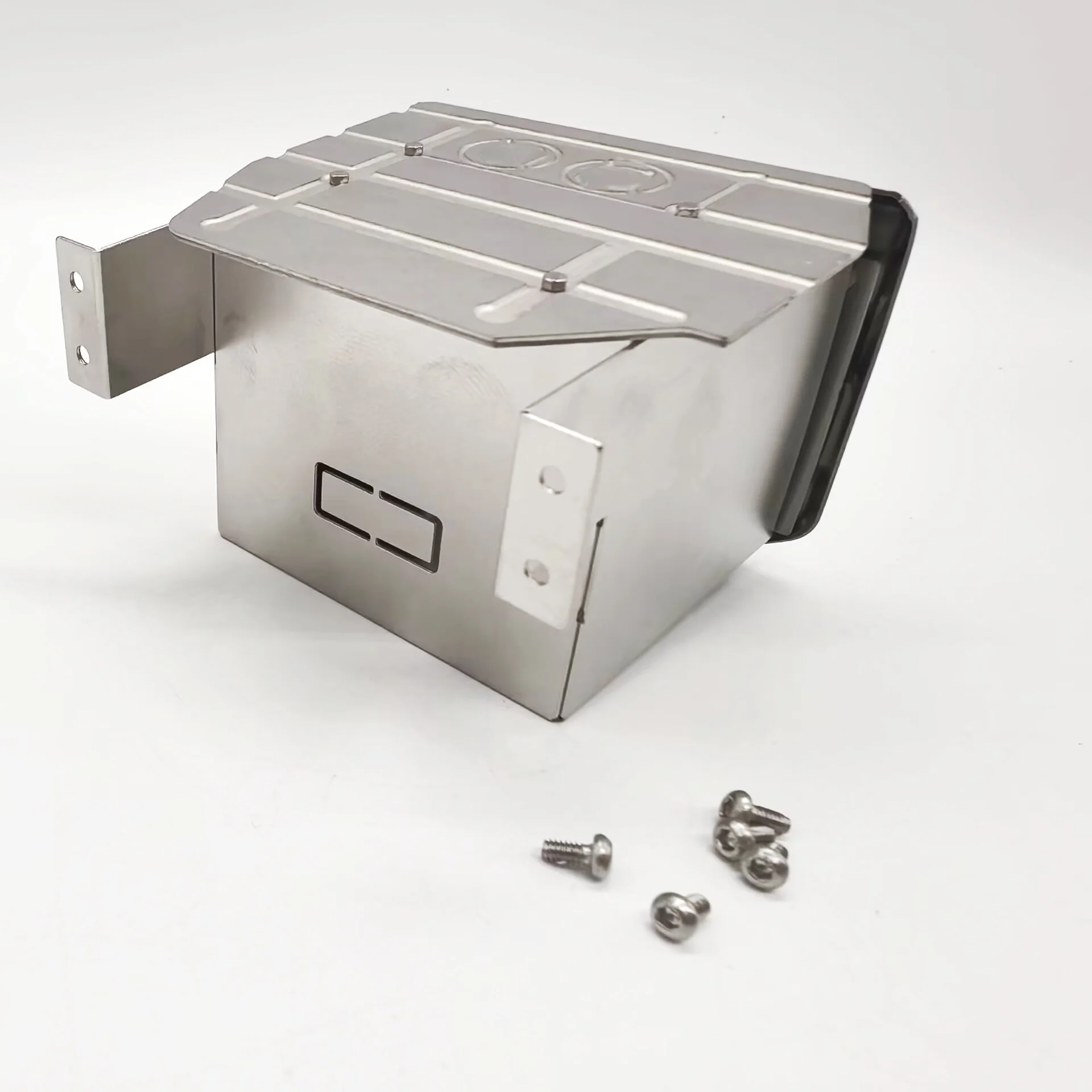 RC 1/14 Simulation Metal Stainless Steel Exhaust Box for Tamiya Regal Truck Toy Model  DIY Parts