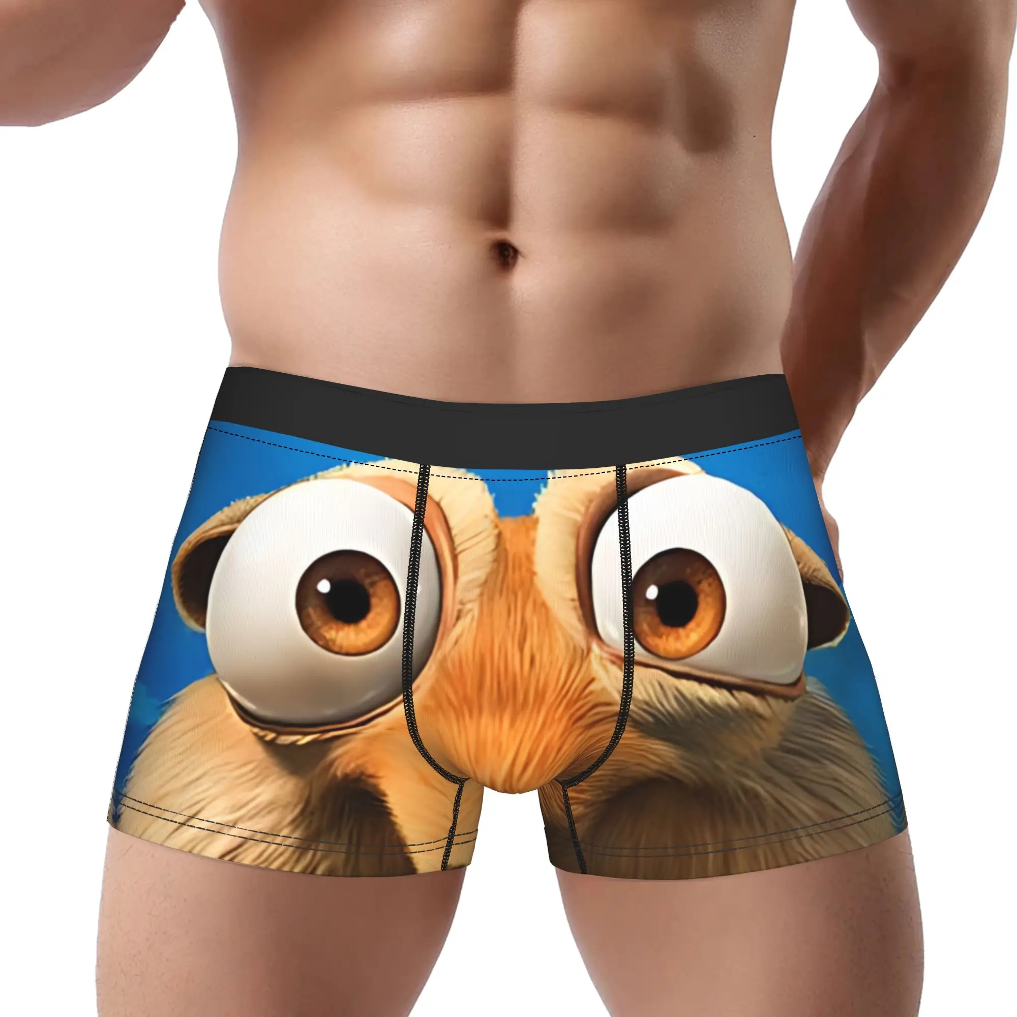 

Мужские трусы-боксеры Ice Age для взрослых (18+) с вентиляцией, дышащие, короткие шорты