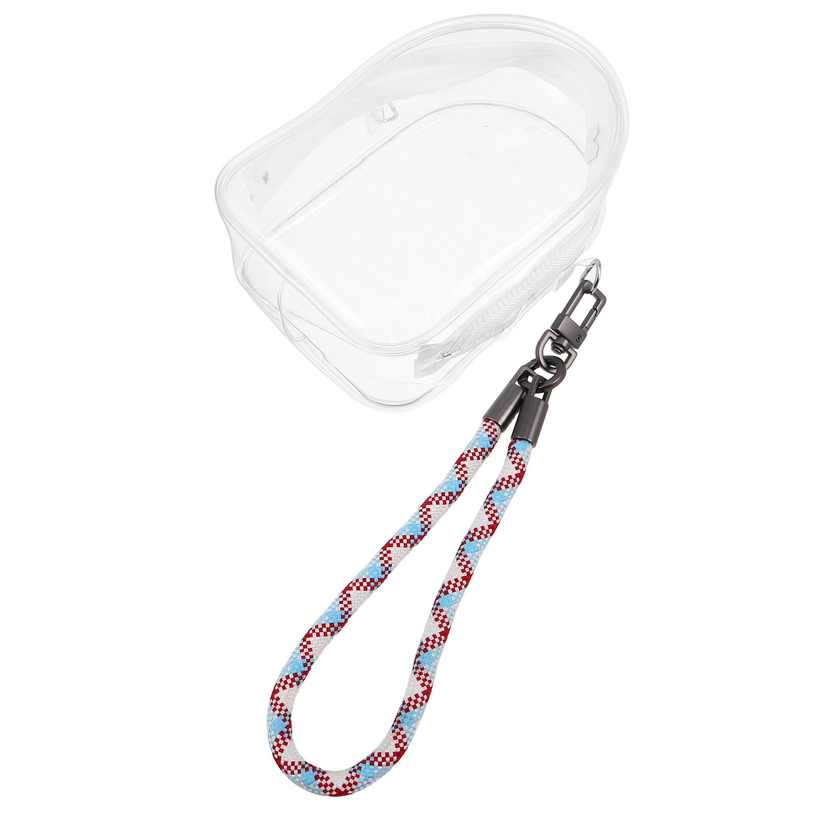 

1pcs Small Storage Bag Clear Transparent Organizer For Pvc Figures Collectibles Stuffed Animals Kids Portable Travel Case Woven