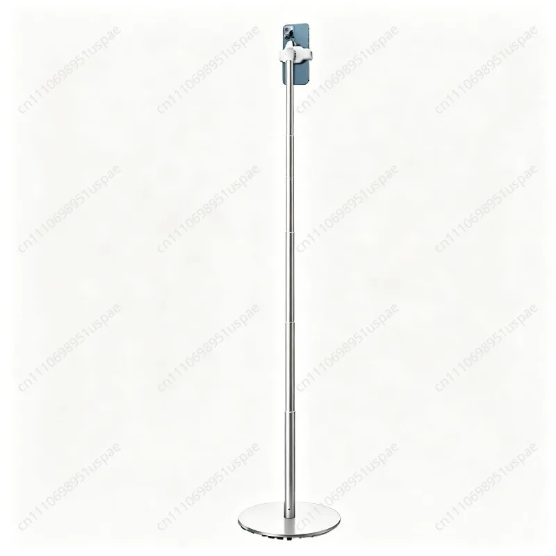 Mobile phone holder Floor-to-ceiling adjustable lifting and retractable multi-functional outdoor shooting support Flat shelf