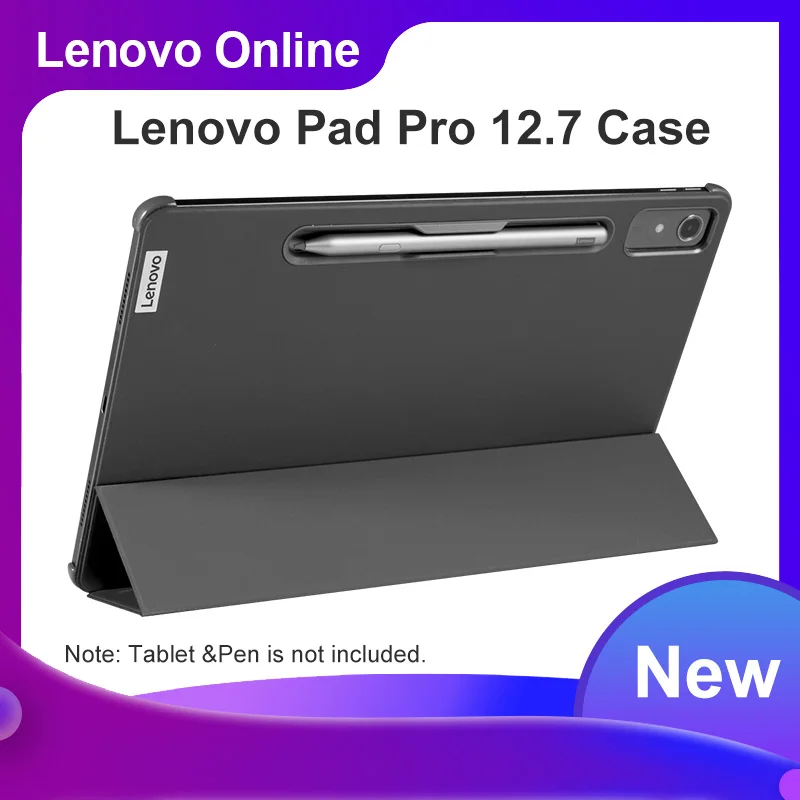 

Original Lenovo Xiaoxin Pad Pro 2023 Protective Case 12.7-inch Grey Individual Pen Holder Magnetic Support