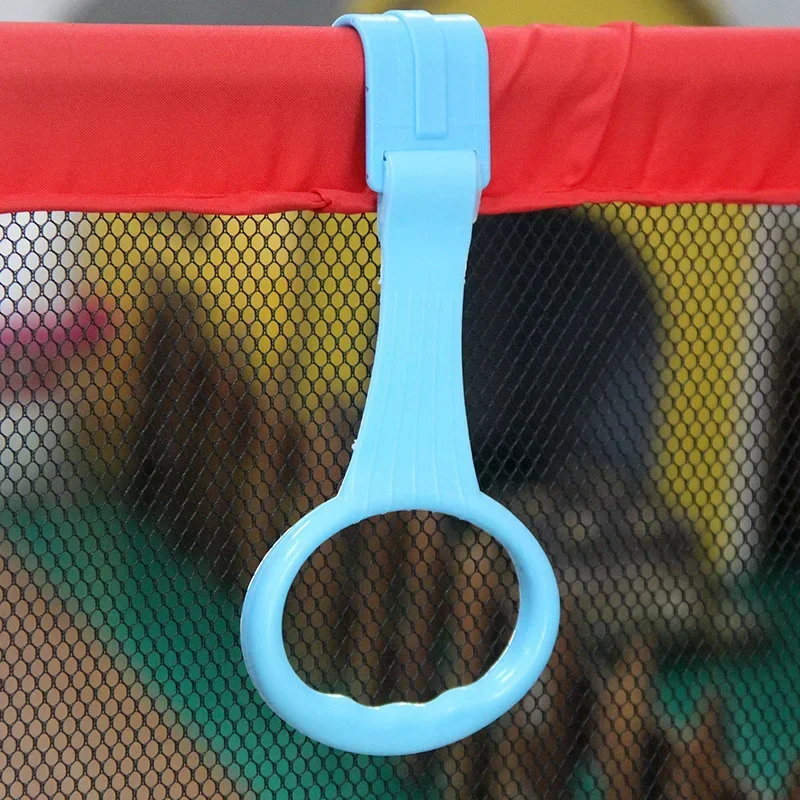 4 stuks trekring voor kinderbox babybedje twee kleuren haken hangers baby algemeen gebruik haken peuter leren staan kinderkamer ringen hand