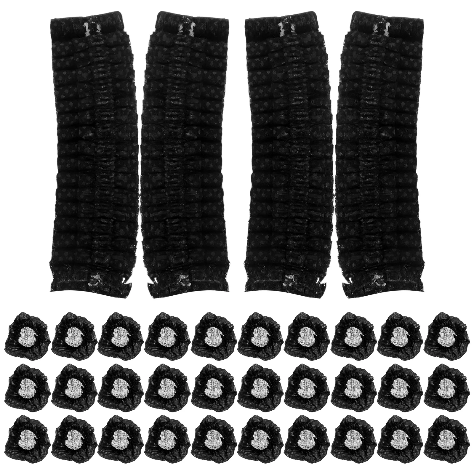 

50 Pairs Gaming Headset Ear Covers Breathable Non Woven Fabric Replace Compatible Various Headphones Adults
