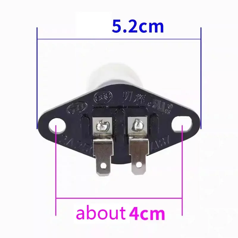 

1 Pc 230V 20W Microwave Oven Bulb Refrigerator Light Bulb with Flat Feet With Holder Fit For Midea Most Brand