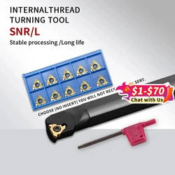 Internal Thread Turning CNC Tool rod SNR0013M16 SNR0014M16 SNR0016Q16 SNR0020R16 SNR0025S16 SNR0032T16 + 16IR Inserts SNR Holder