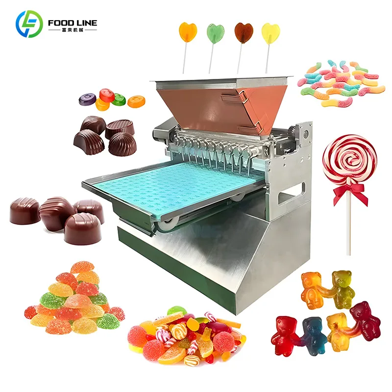 Aangepaste Jelly Gummy Candy Forming Making Machine Home Made Candy Toffees Making Machines voor Candy Production Line