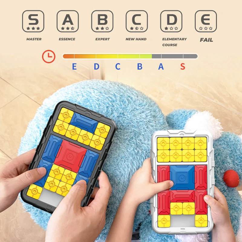 Huarong Road Slide Block Brain Game Challenge Puzzles Logical Thinking Train Educational Interactive Board Games Kids Toys Gifts