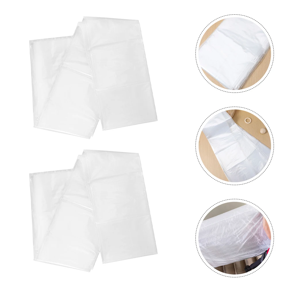 

2 pcs Mattress Air Mattress Bag Bags Transparent Storage Moving Covers Full Bed Queen Bedding