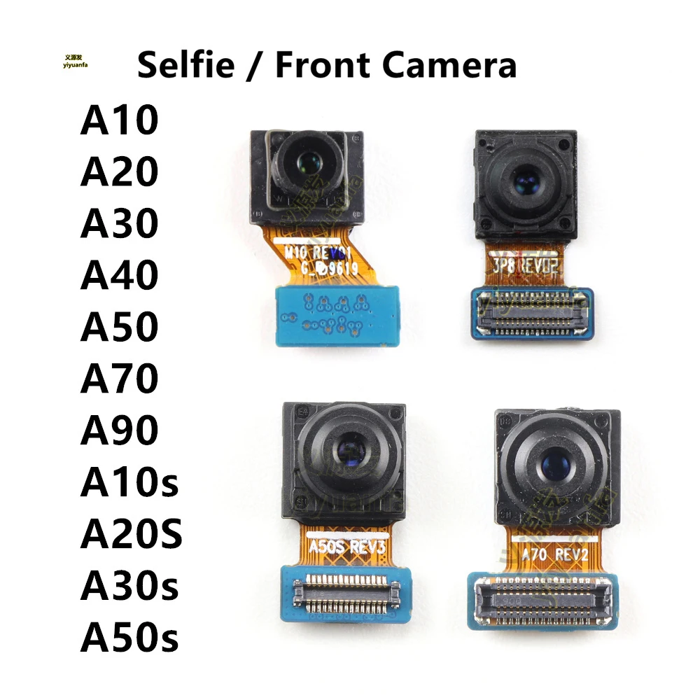 Front Camera For Samsung A50 A10 A20 A30 A40 A70 A90 A10s A20S A30s A50s Small Frontal Selfie Facing Cameras Module Flex Cable