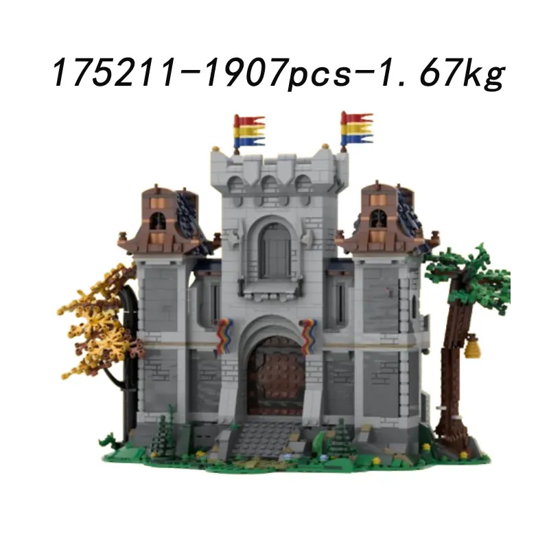 Spot MOC-138457 1955 elementów 150041 Zamek DIY małe klocki konstrukcyjne zabawka edukacyjna model zestaw upominkowy ozdoby