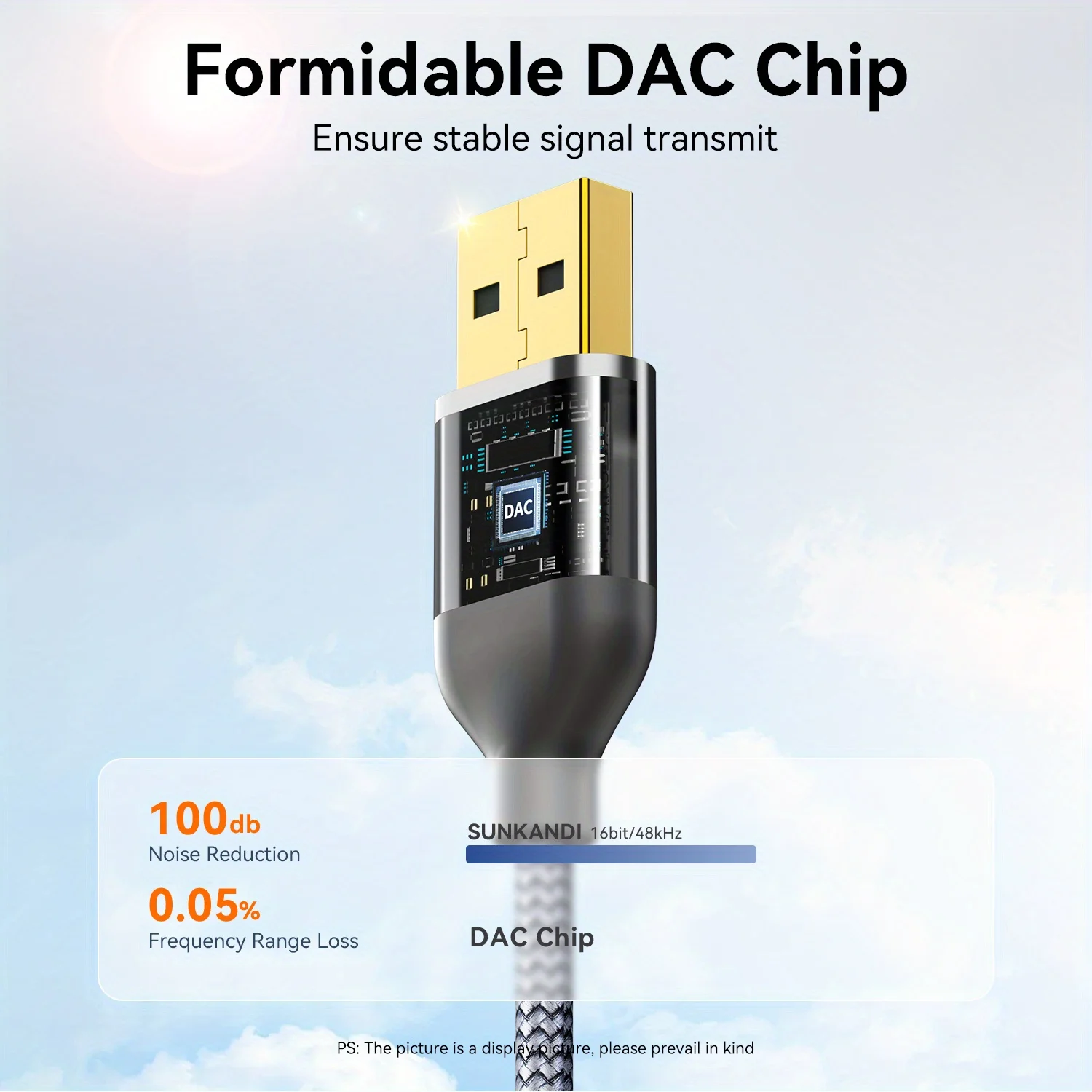 SUNKANDI USB إلى 3.5 ملم محول مقبس الصوت، USB A إلى 3.5 ملم AUX سلك صوت ستيريو للكمبيوتر الشخصي والكمبيوتر المحمول ومكبر الصوت وسماعات الرأس