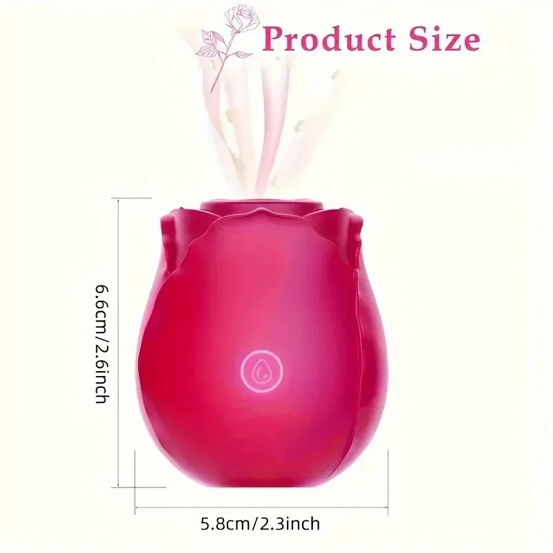 Powerful Sucking-Rose Vibrator Toy for Women Vacuum Stimulator Oral Nipple Clit Sucker Female Sex Toys Goods for Female Adults