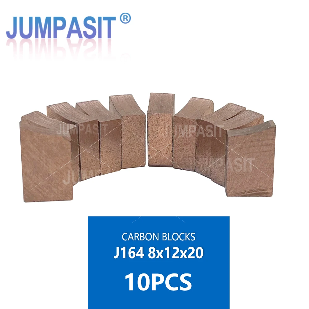 Jumpasit 10pcs Carbon Brushes 6x12x20 8x12x20 J204 J164 D214 for Slip Ring Holder Electric Motor Use
