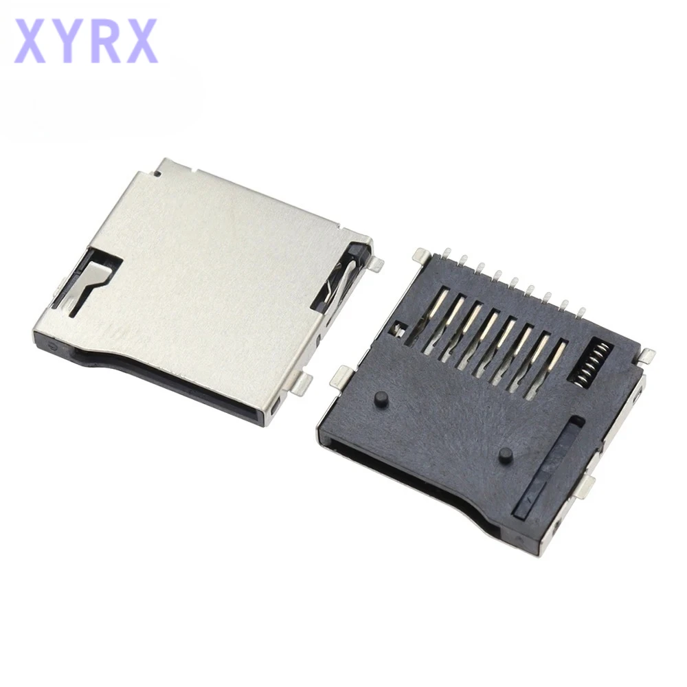 10PCS 9Pin Micro SD Card Slot Connectors, Size 14*15mm TF Card Deck, Fit For Phone, Tablet, Vehicle Navigation The pop-up