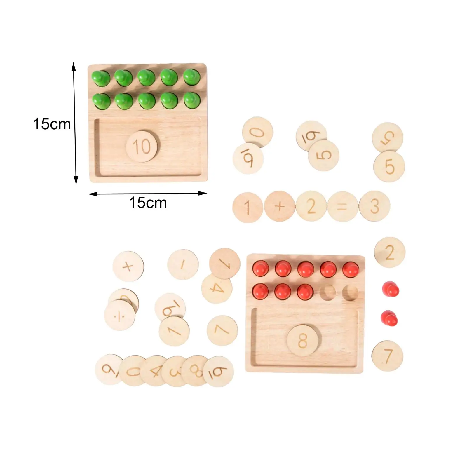 Zählen von Zahlen Spielzeug Addition und Subtraktion, Zählen von Steck brett sensorische Mathematik