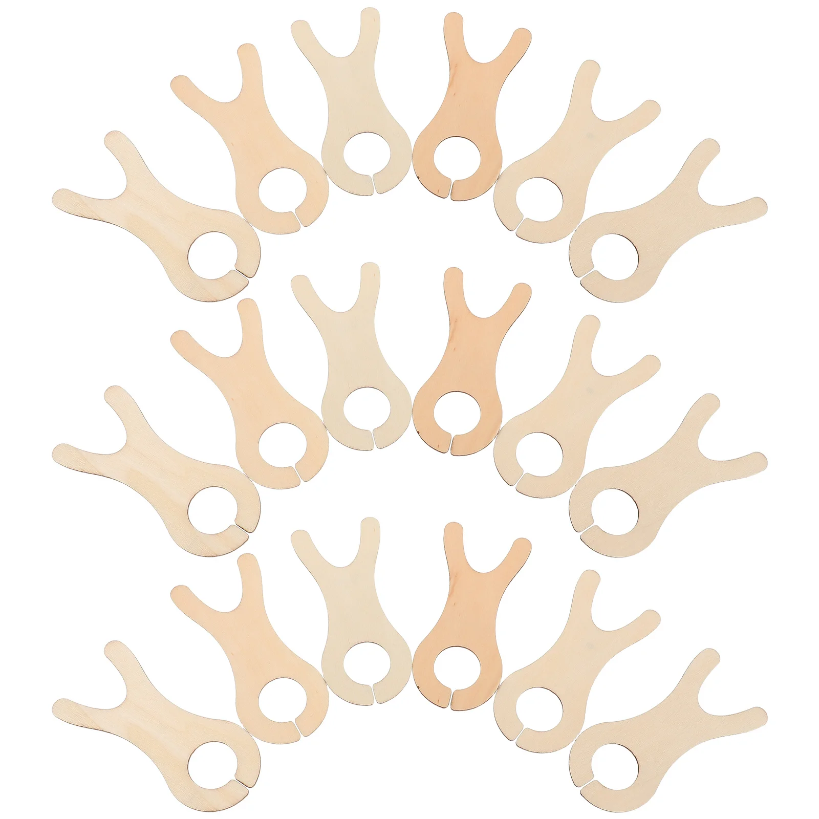 

50Pcs Wooden Fish-Shaped Yarn Bobbins Natural Wood Thread Winding Boards for DIY Knitting Crochet Storage Tool