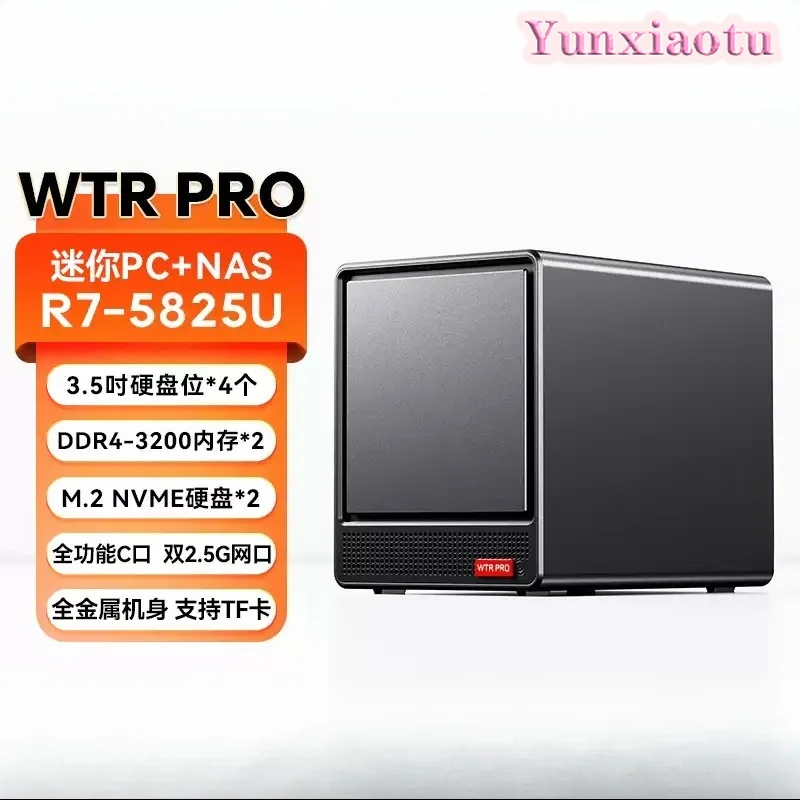 WTR PRO AMD5825U Mini Host, Home Computer, NAS Private Cloud Minipc