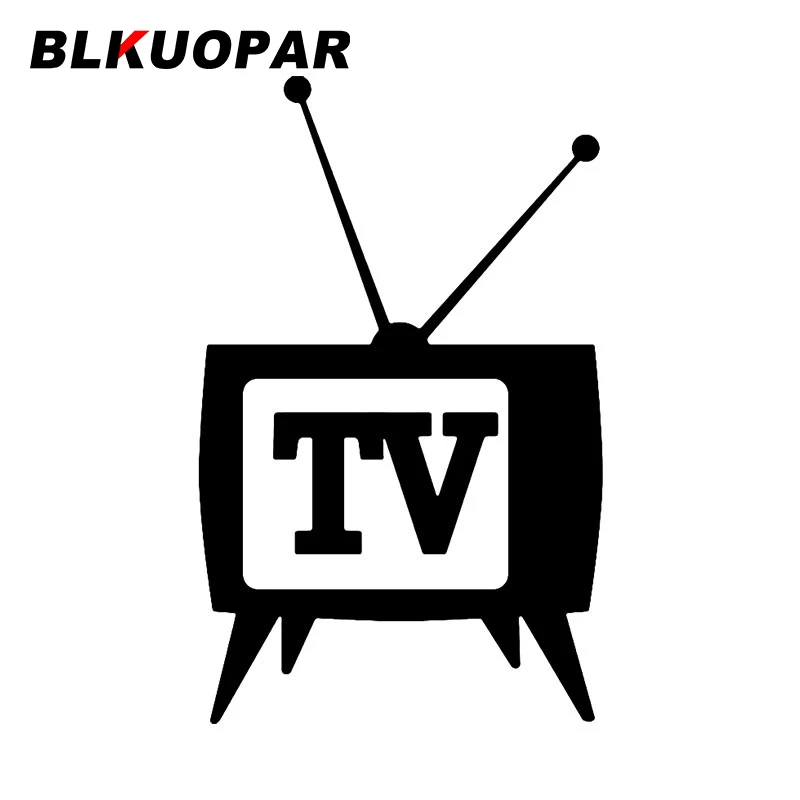 

BLKUOPAR TV Car Sticker Fashionable Scratch-Proof Car Door Protector Personality Waterproof Sunscreen Funny Graphics Die Cut