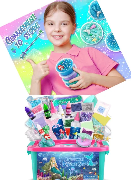 One Eyed Monster Slime DIY Kit Children Sensory Play Educational Toy for Toddlers