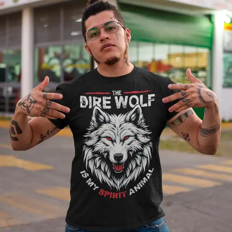 The Dire Wolf Is My Spirit Animal T-Shirt - Wolf Shirt