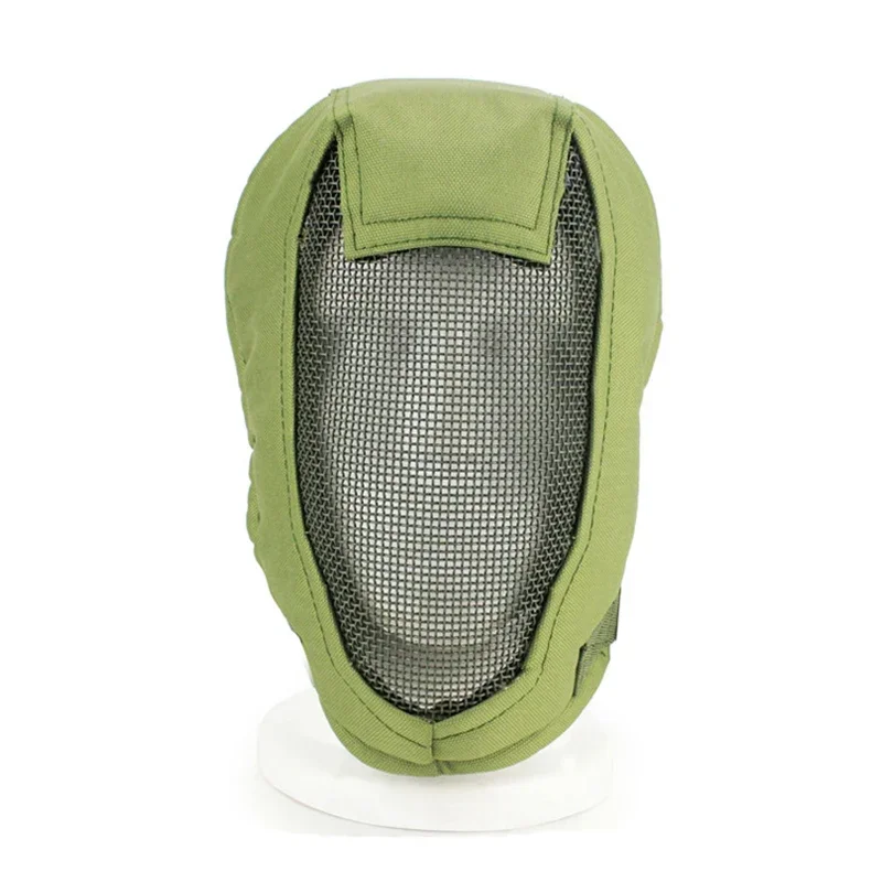 Tactical V3 Fencing Full Face Mask Steel Metal Mesh Paintball Mask Hunting Wargame Outdoor Metal Net Protective Masks