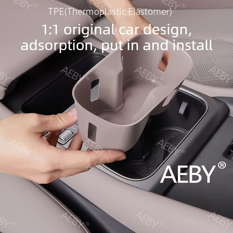 

For BYD ATTO 3 Smart Driving Edition 2025 Center Console,Cup Holder Liner,Silicone Anti-Spill,Waterproof Scratch Protection Tray