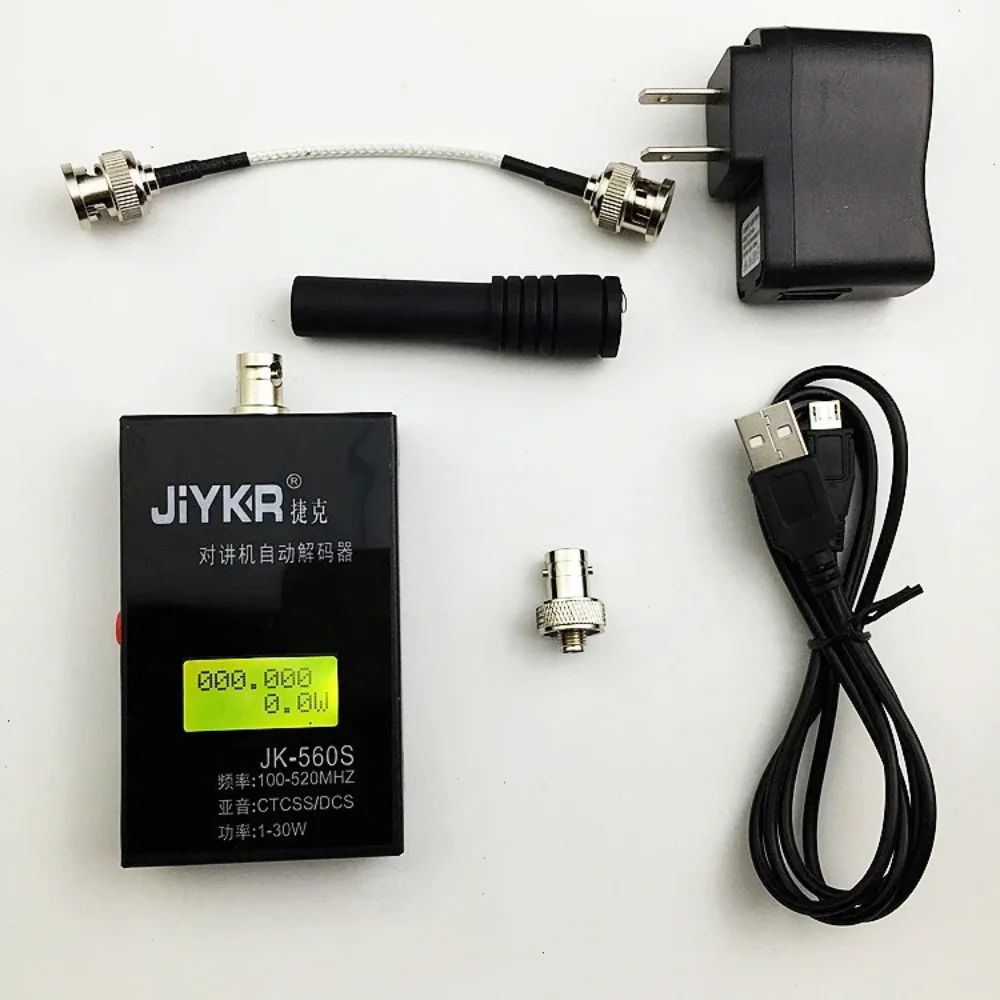 JK-560S 주파수 카운터 검출기 리더, CTCSS/DCS 미터, 560S 전력 측정 전송 커넥터, 1-30W, 100-520mHz 