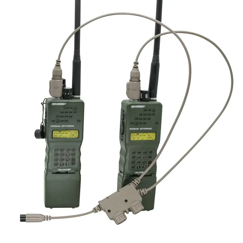 Hearangel Tactical Ptt Dual Comm RAC6 Pin Ptt для AN/PRC 148/152/163 рации для тактической гарнитуры COMTA Airsof Shooting