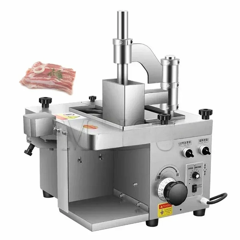 

Restaurant kitchen Electric Meat Cutter Meat Ultrathin Slicer Machine Automatic Fresh Meat Cutting Machiner