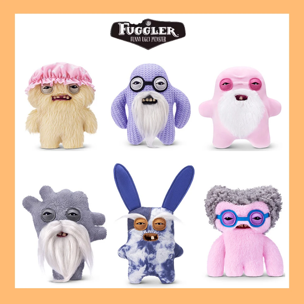 

Плюшевая игрушка Fuggler Old Fogies: Забавный уродливый старик-монстр, 9 дюймов, милая мультяшная мягкая игрушка, коллекционная кукла, подарок
