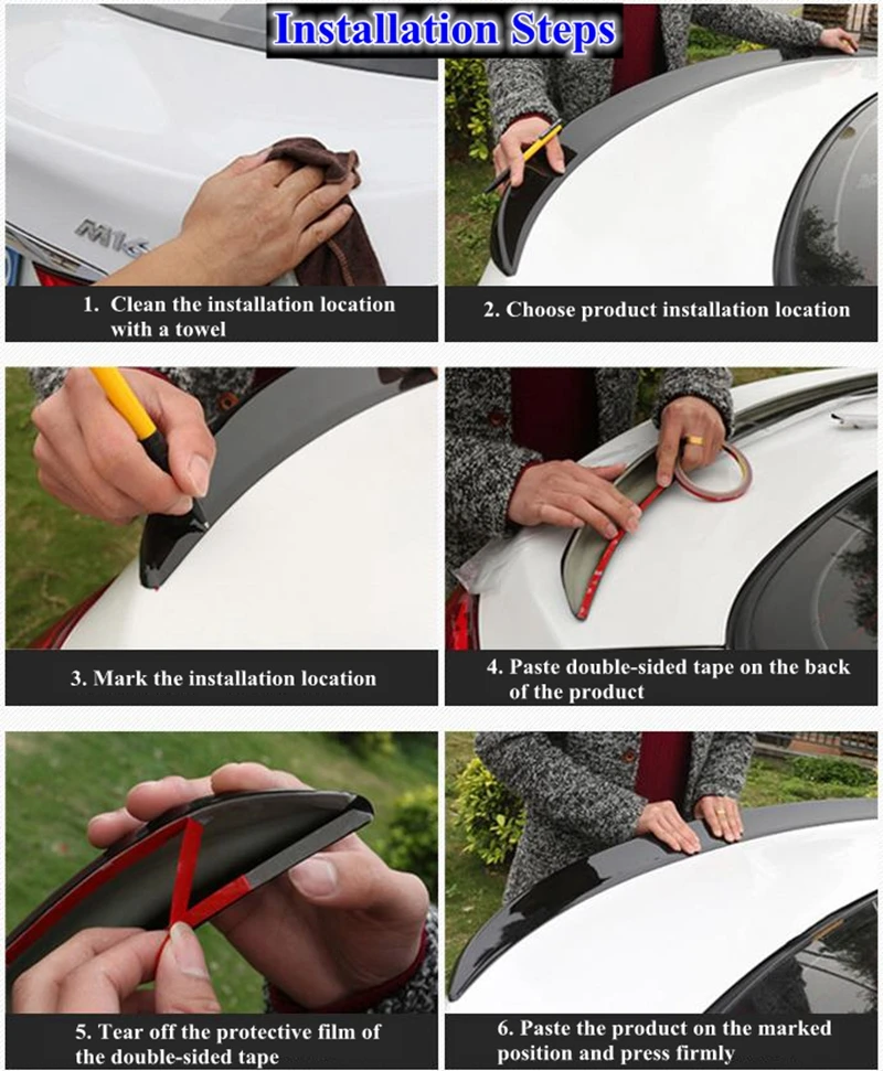Für Seat IBIZA TGI/FR Fließheck 2017 - 2019 Dachspoiler Hochwertiger ABS-Kunststoff Heckklappenflügel – Detail 30