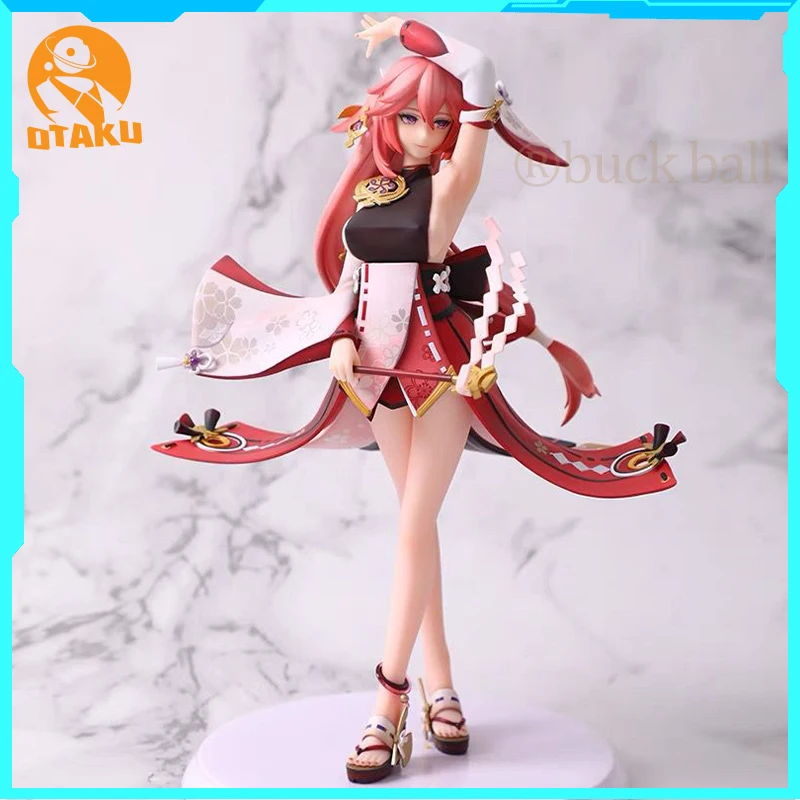 Genshin Impact Figures Yae Miko Figure Sexy Girl Anime Figure Pvc Models Gk Statue Collectible Toys Decoration Birthday Gifts