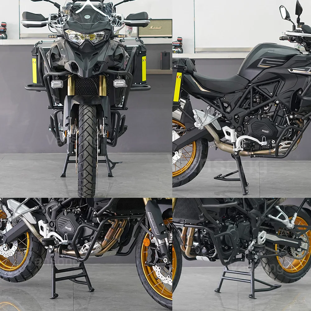 TRK552 TRK702 Motorcycle Middle Kick Stand Holder Bracket Center Kickstand Steel Parking Rack For Benelli TRK 702 552 TRK-702