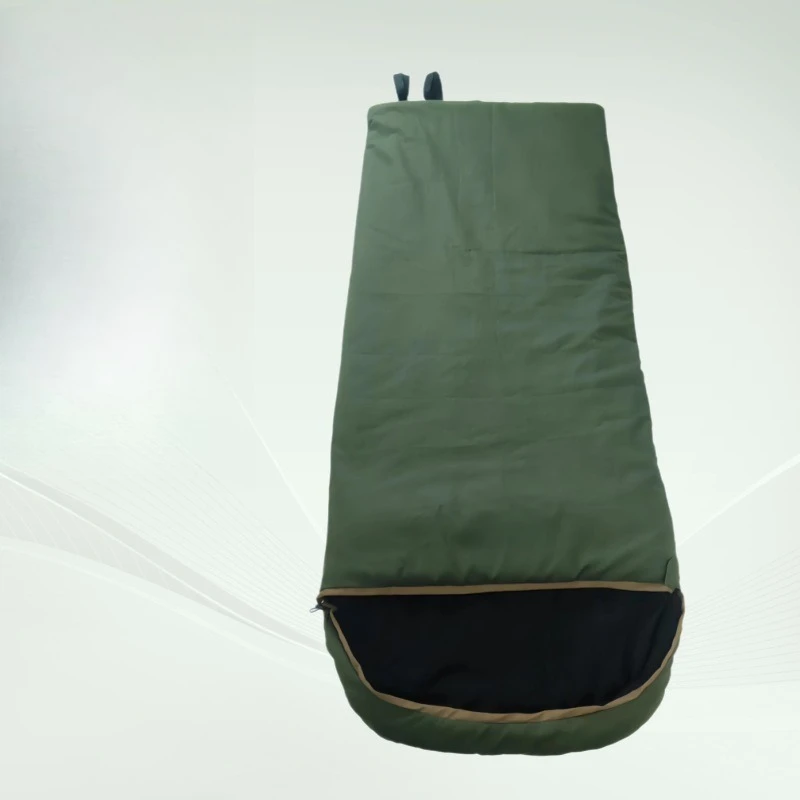 

Cotton canvas flannel enlarged and widened envelope cotton sleeping bag outdoor camping warm