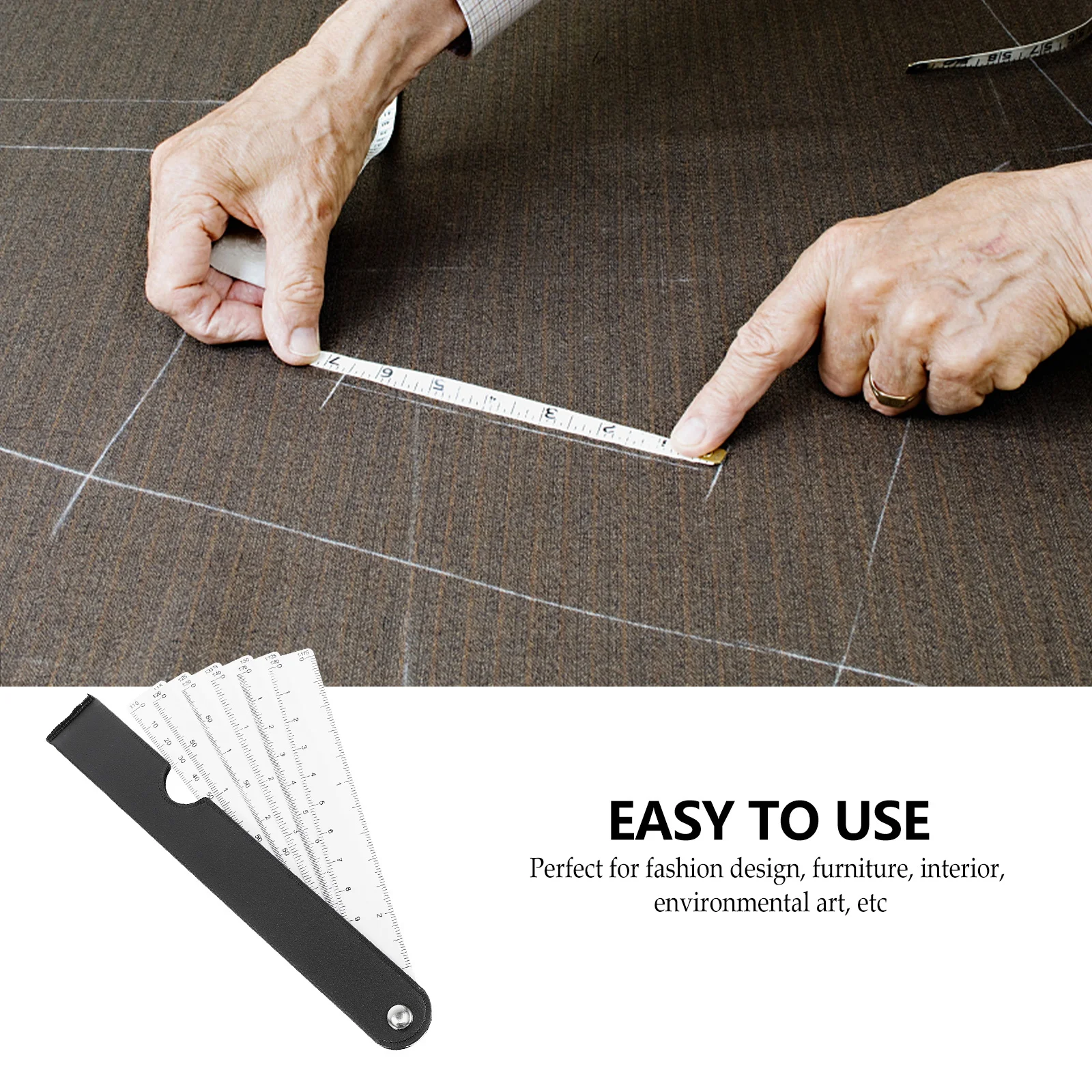 

Folding Sector Ruler Premium Measuring Tool For Design Art Drawing Student Architect Engineer Straight Ruler