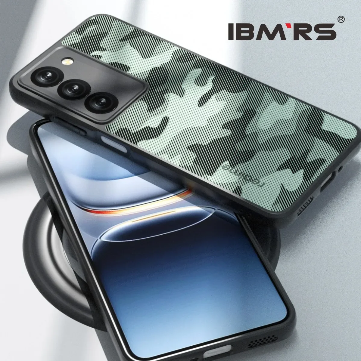 

for realme V60 Pro Phone Case [Camo Design] Transparent TPU Cover [Anti-Fingerprint][Shockproof] Slim Soft Protective Case