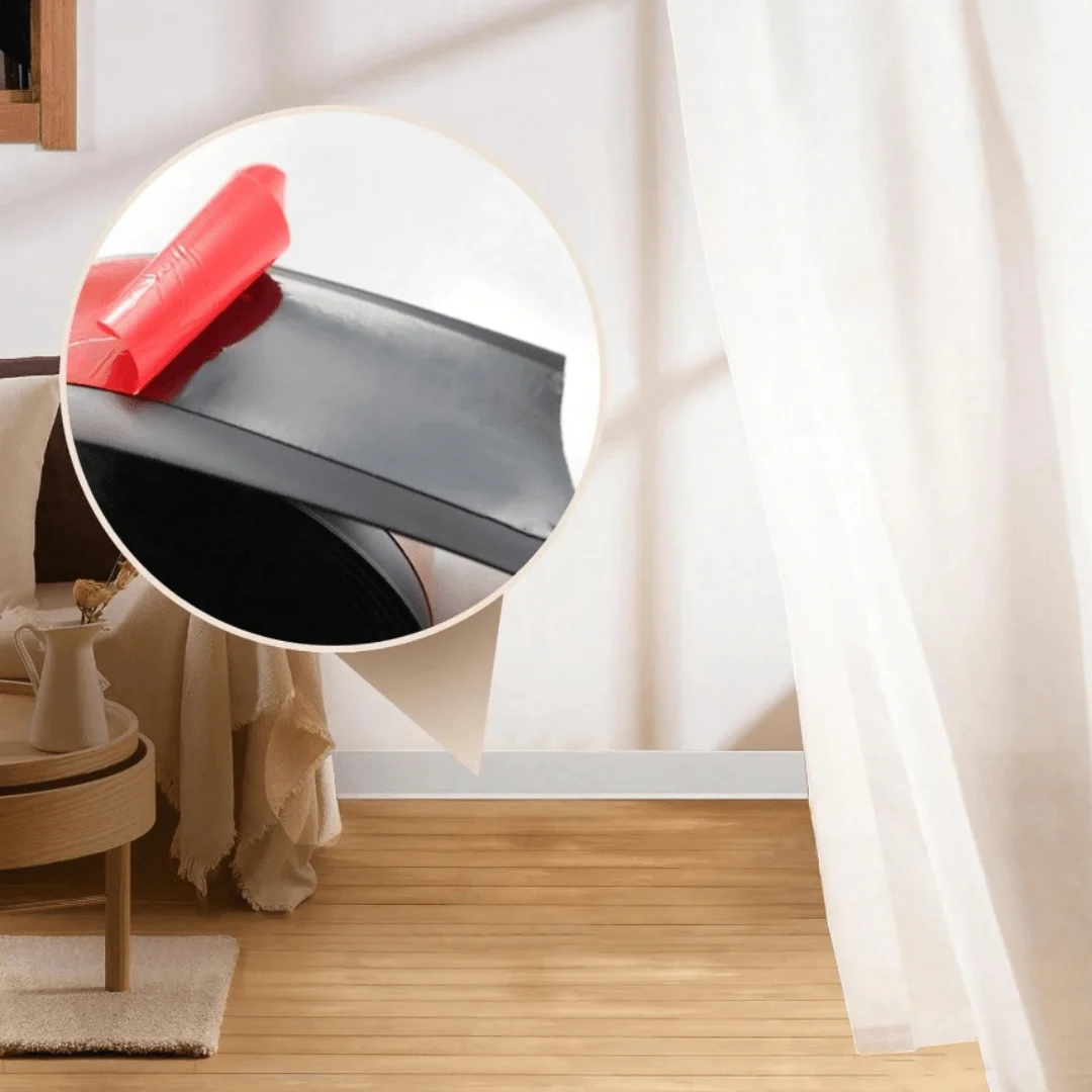 1 قطعة 2 متر/78.74 بوصة لوح أساسي مرن واسع مصنوع من خط لوح كيك بولي كلوريد الفينيل الناعم ، خط تنورة أرضية بلاستيكية ، ديكور ذاتي اللصق