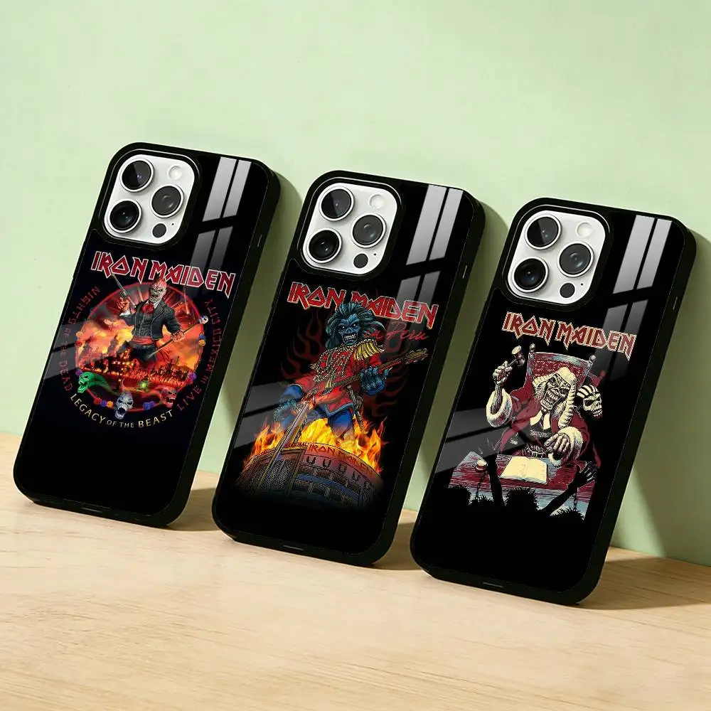 

AAA I-Iron M-MaidenES Phone Case For iPhone 17,16,15,14,13,12,11,Pro Max,Plus Candy Silver Cover