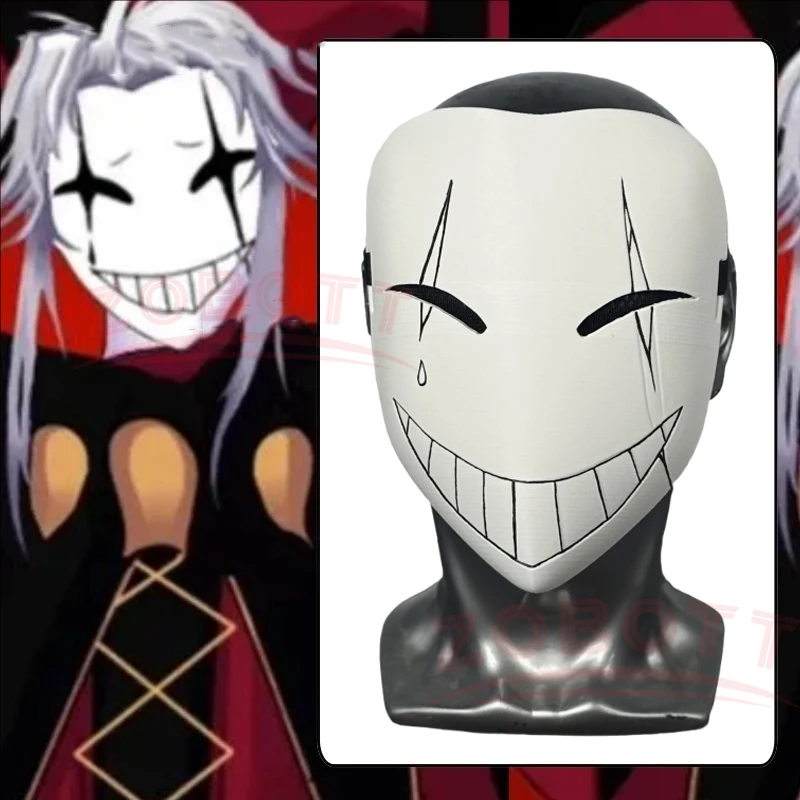 

The Freak Circus Pierrot Clown Cosplay Mask Halloween Anime Character Prop Game ChristmasParty Halloween Accessories