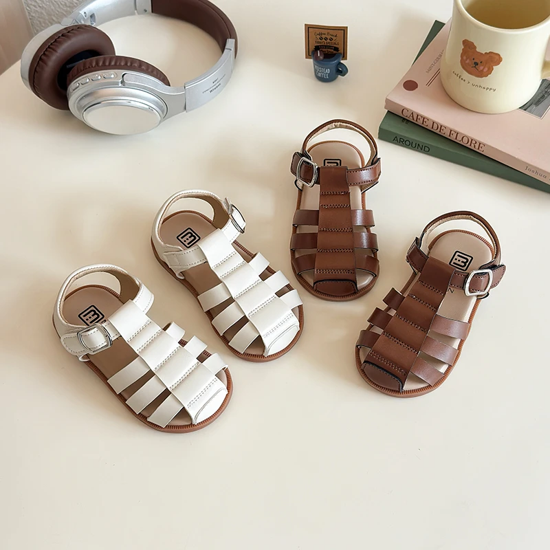 

Summer Children Beach Sandals Baby Girls Sandals Cut-outs Princess Shoes Kids Anti Slip Soft Sole Infant Toddler Shoes