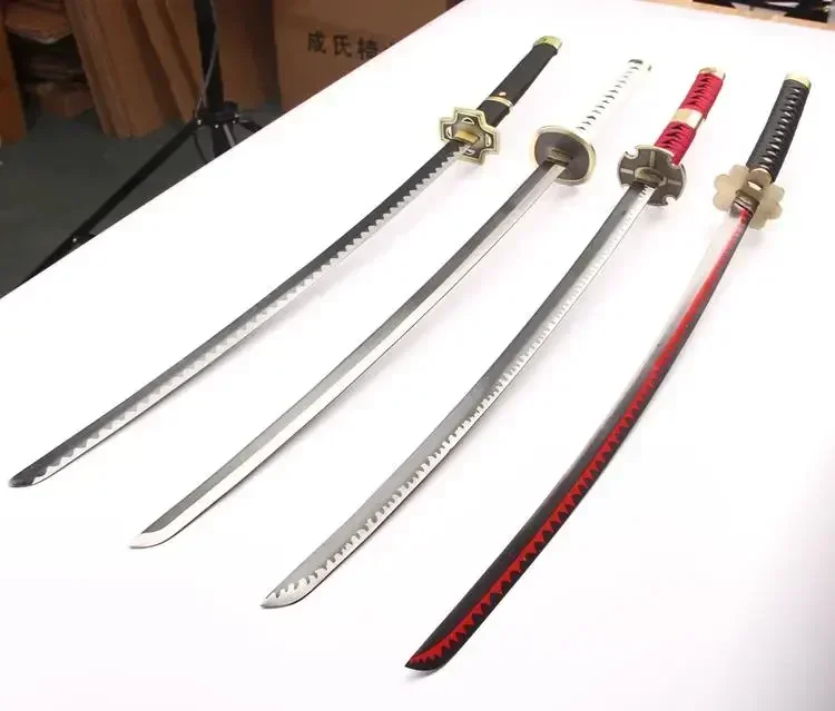 104cm Anime Wooden Sword One Piece Roronoa Zoro Trafalgar Law Model Costume Fancy Dress Party Cosplay Accessories