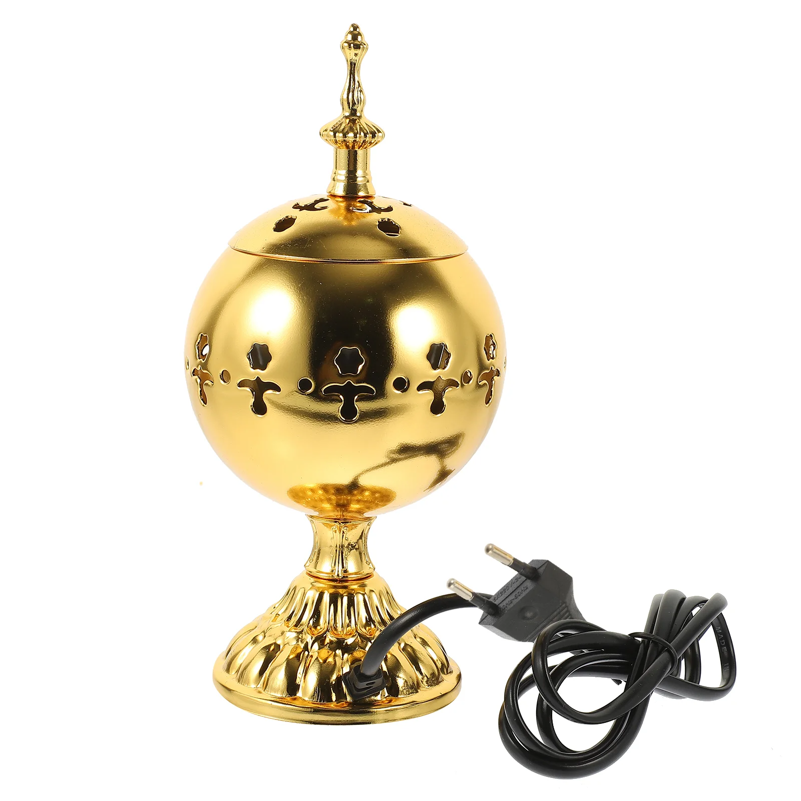 Plug-in Incense Burner Home Decor Electric Electro-thermal Golden Centerpiece Decorations